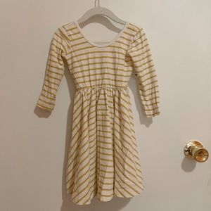 Alice & Ames yellow striped ballerina dress